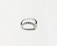 Diamond Double Spiral Ring (14K).