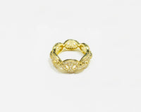 Iced-Out Puffy Mariner Ring