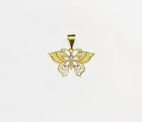 Two-Tone Butterfly Pendant (14K)