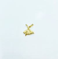 Ballerina Diamond Cut Pendant (14K).