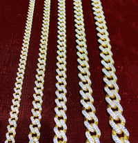 Lightweight Miami Cuban CZ Chain (14K)