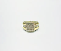 Diamond Square Ring (14K).