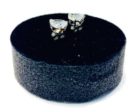 Heart CZ Earrings (14K).