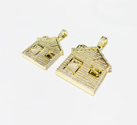 Diamond Trap-House Pendant (14K).