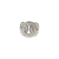 Triple Link CZ Ring (Silver).