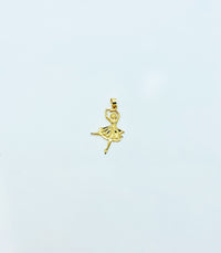 Ballerina Diamond Cut Pendant (14K).