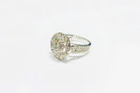 Diamond Double Circle Ring (14K).