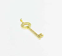 Key CZ Pendant (14K)