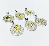 Zodiac Sign Pendant (Silver).