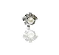 Pearl on CZ Mantle Ring (14K)