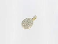 Diamond Round Pendant (14K).