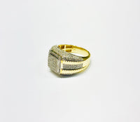 Diamond Square Ring (14K).