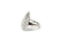 Teardrop CZ Ring (Silver).