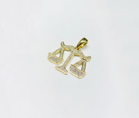 Diamond Balance Pendant (14K).