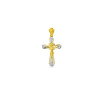 Two-tone Jesus Cross Pendant (14K)