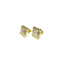 Diamond Square Earrings (10K).