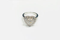 Diamond Double Heart Ring (14K).