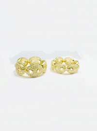 Iced-Out Puffy Mariner Ring