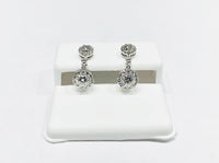 Diamond Round Earrings (14K).