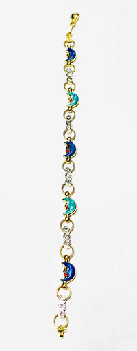 Colors Moons CZ Bracelet (14K).