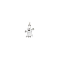 Ghost Pendant (Silver) front - Popular Jewelry - New York