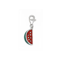 Melon Slice Charm (Silver) front - Popular Jewelry - New York
