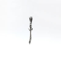 Antique-Finish Cutlass Pendant (Silver) front - Popular Jewelry - New York