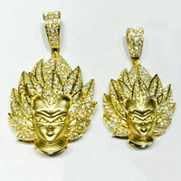 Vegeta CZ Pendant (10K or 14K)