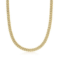 Zirconia Solid Miami Cuban Chain (10K)