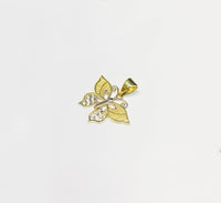Two-Tone Butterfly Pendant (14K)