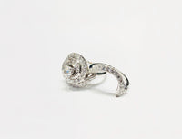 Diamond Double Spiral Ring (14K).