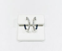 Diamond Round Earrings (14K).