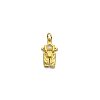 Baby Overalls Pendant (24K) front - Popular Jewelry - New York