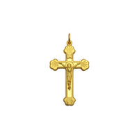 Crucifixed Jesus Pendant (24K) front - Popular Jewelry - New York