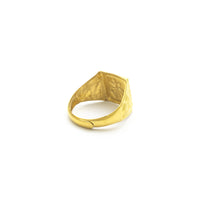 Good Fortune Logogram Adjustable Ring (24K) back - Popular Jewelry - New York