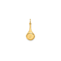 Enameled Frying Pan Pendant (14K)
