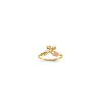 Two Tone Angel and Heart Ring (14K)