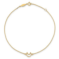 Moon Anklet Bracelet (14K).