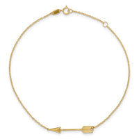 Arrow Anklet Bracelet (14K).