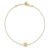 Wheel Anklet Bracelet (14K)