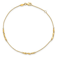 Twist Anklet Bracelet (14K)
