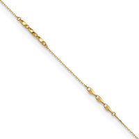 Twist Anklet Bracelet (14K)