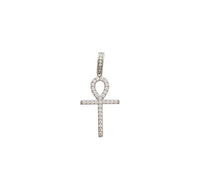 Iced-Out Ankh Pendant (Silver)