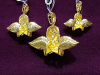 Iced-Out Praying Half Angel Pendant Silver - Lucky Diamond 恆福珠寶金行 New York City 169 Canal Street 10013 Jewelry store Playboi Charlie Chinatown @luckydiamondny 2124311180