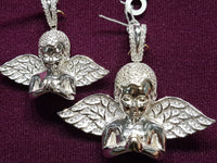 Iced-Out Praying Half Angel Pendant Silver - Lucky Diamond 恆福珠寶金行 New York City 169 Canal Street 10013 Jewelry store Playboi Charlie Chinatown @luckydiamondny 2124311180
