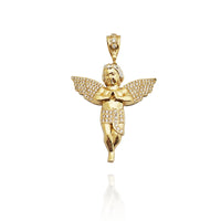 Icy Wing & Tunic Angel Pendant (14K)