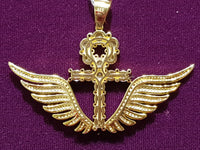 Iced-Out Ankh with Wings Pendant Silver - Lucky Diamond 恆福珠寶金行 New York City 169 Canal Street 10013 Jewelry store Playboi Charlie Chinatown @luckydiamondny 2124311180