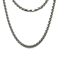 Antique Finish Variable Cuban Chain (Silver)