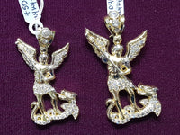 Iced-Out Archangel Michael Pendant 14K - Lucky Diamond 恆福珠寶金行 New York City 169 Canal Street 10013 Jewelry store Playboi Charlie Chinatown @luckydiamondny 2124311180