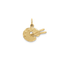Artist Paint & Palette Pendant (14K) Popular Jewelry New York